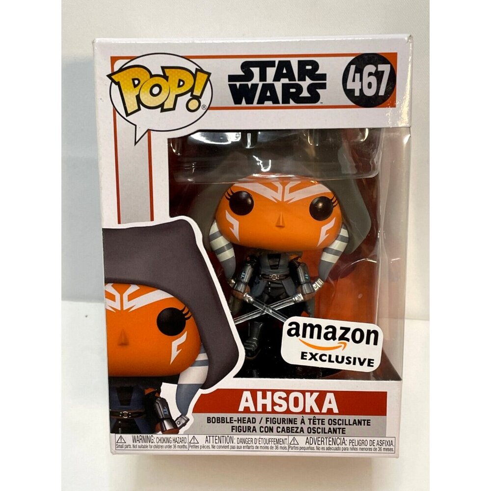 Funko Pop Star Wars Mandalorian Ahsoka # 467 bobble head Amazon Exclusive